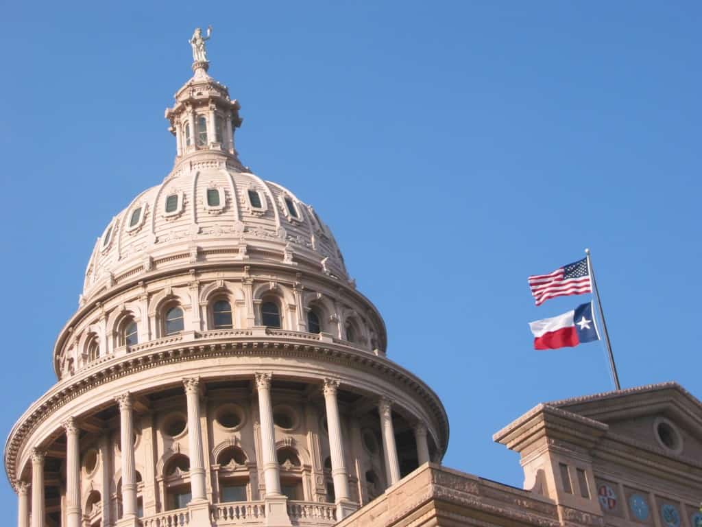 The Texas Capitol building in Austin