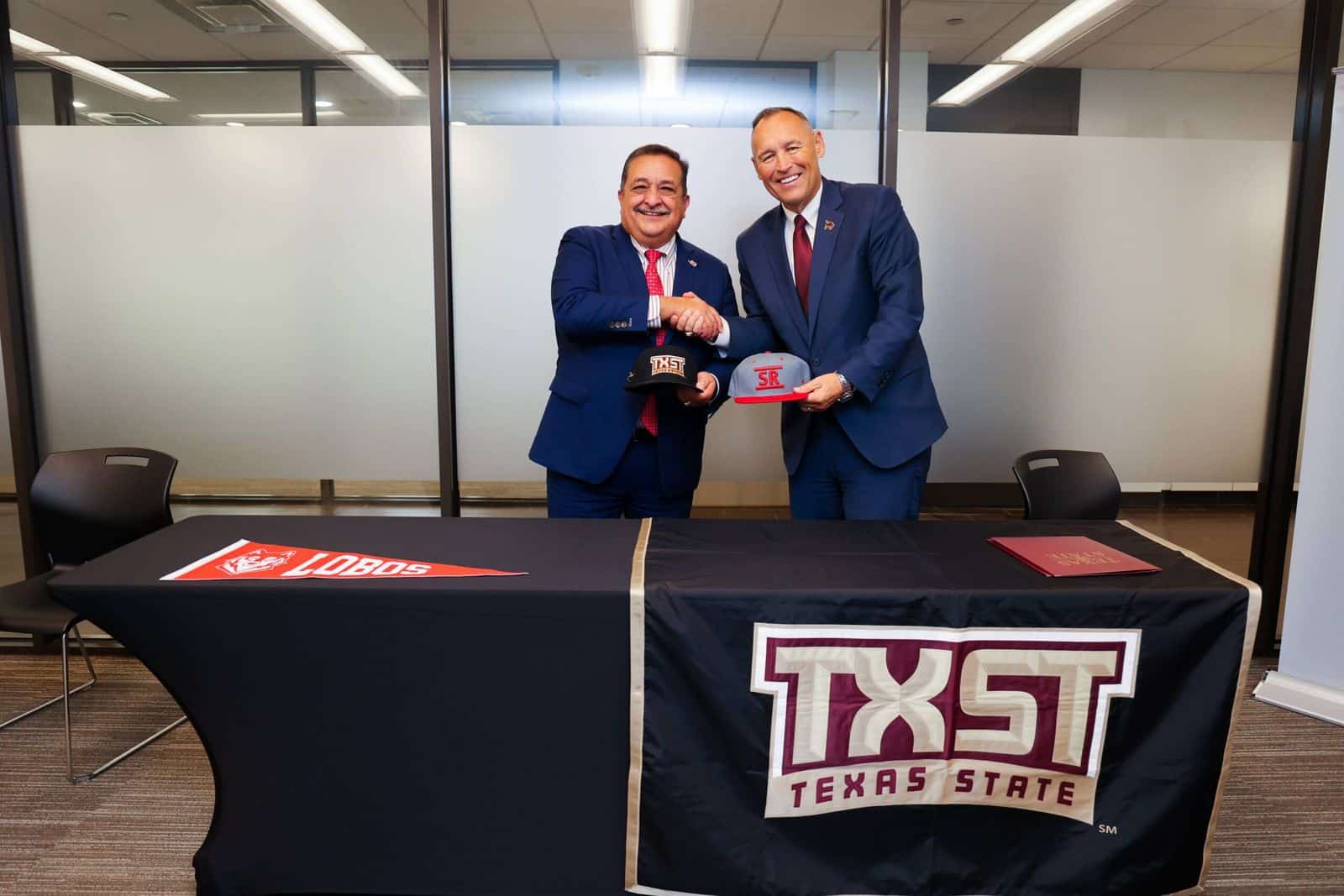 A Texas State partnership signing